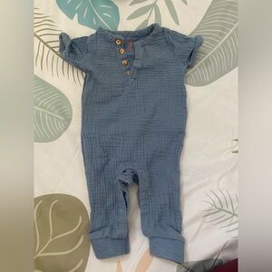 Cat & Jack Light Blue Baby Romper
